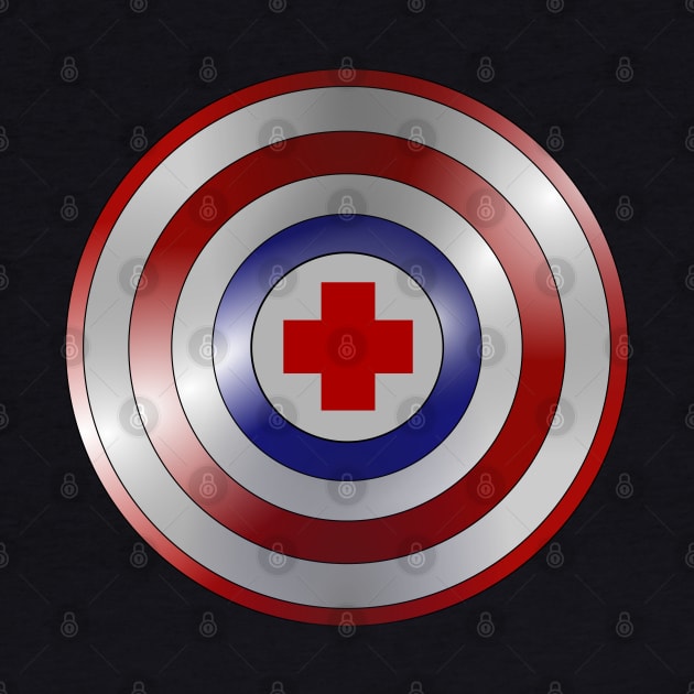 Proud Combat Medic Red Cross, Funny Medical Captain Design for Heroes without Capes by Printofi.com